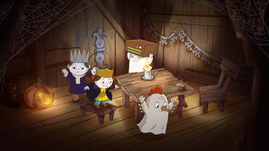 Het kleine spookje Laban spookt weer rond